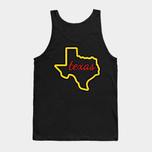 State of Texas Map Tank Top